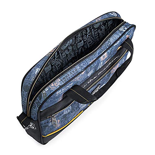 Route 66 MALETIN EXTRAESCOLAR, Bolso Tiempo Libre y Sportwear Unisex Adulto, Negro, Mediano