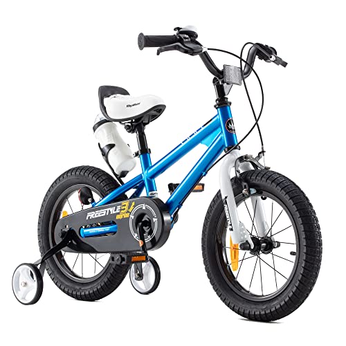 RoyalBaby Bicicletas Infantiles niña niño Freestyle BMX Bicicleta para niños 20 Pulgadas Azul