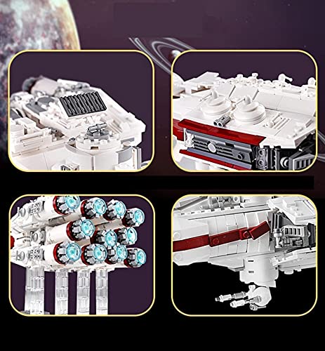 RRNAR Conjunto de construcción Technik Tantive IV, Modelo de Nave Estelar Molde Rey 21003 2905 Piezas, Bloques de construcción de Abrazadera Moc, Compatible con Lego Star Wars