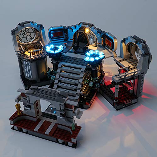 RTMX&kk Conjunto de Luces para Duelo Final de la Estrella de la Muerte Modelo de Construcción de Bloques, Kit de Luces Compatible con Lego 75291 (Modelo Lego no Incluido)