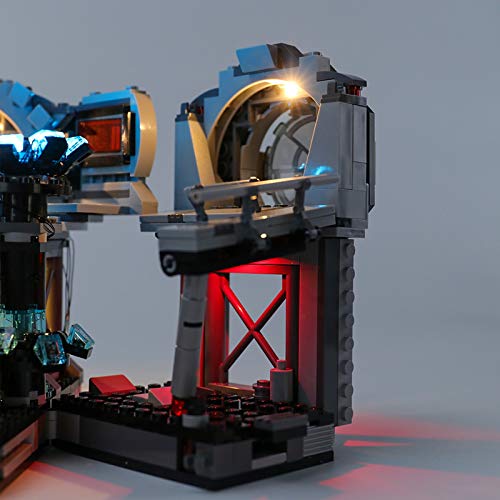 RTMX&kk Conjunto de Luces para Duelo Final de la Estrella de la Muerte Modelo de Construcción de Bloques, Kit de Luces Compatible con Lego 75291 (Modelo Lego no Incluido)