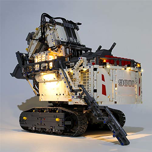 RTMX&kk Kit de Iluminación LED para Excavadora Liebherr R 9800 Modelo de Bloques de Construcción, Conjunto Luces Compatible con Lego 42100 (Modelo Lego no Incluido)