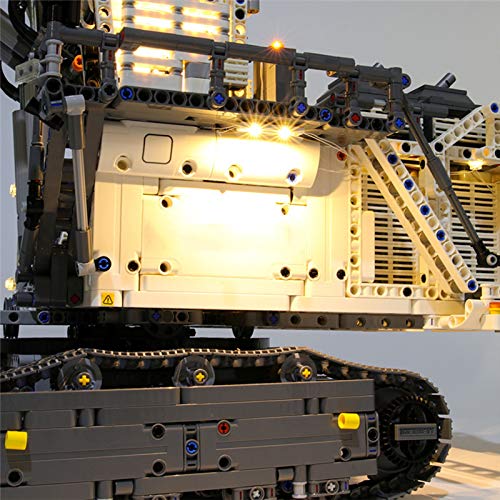 RTMX&kk Kit de Iluminación LED para Excavadora Liebherr R 9800 Modelo de Bloques de Construcción, Conjunto Luces Compatible con Lego 42100 (Modelo Lego no Incluido)