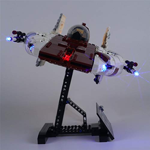 RTMX&kk USB Juego de Luces de para Caza Estelar ala-A Modelo de Bloques de construcción, Kit de Luces Compatible con Lego 75275 (Modelo Lego no Incluido)