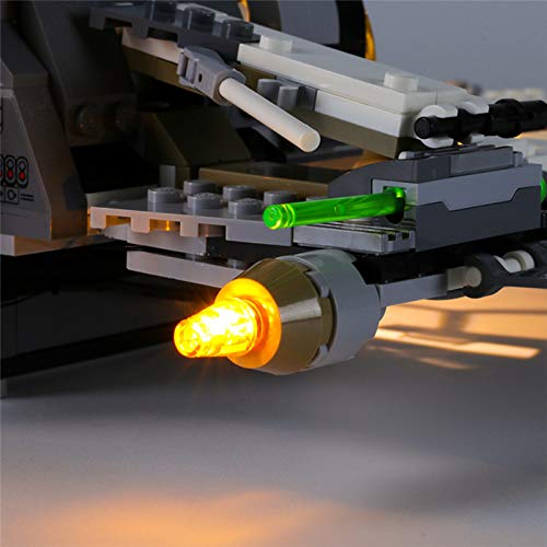 RTMX&kk USB Juego de Luces de para Interceptor Tie Black Ace Modelo de Bloques de Construcción, Kit de Luces Compatible con Lego 75242 (Modelo Lego no Incluido)