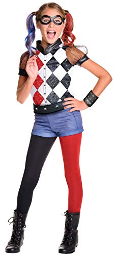 Rubie's 620712 - DC Super Hero Girls Harley Quinn Deluxe, Traje de niño, M (5-7 años)