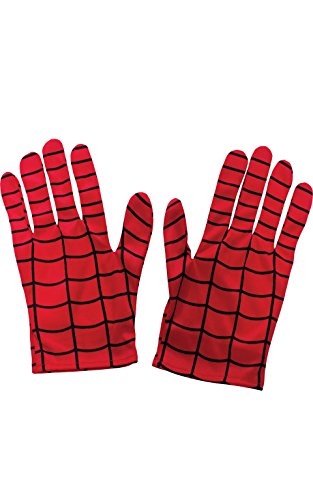 Rubies Disfraz Avengers Official Iron Spider, Spiderman Classic, Talla S, 3-4 anos, altura 117 cm (700659_S) + Spiderman - Guantes para disfraz de niño, talla Única ( 35631)