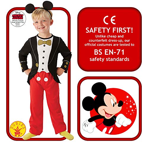 Rubies - Disfraz de Mickey Mouse con esmoquin para niños