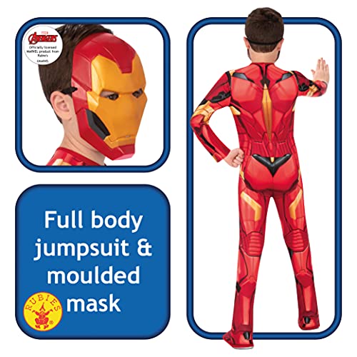 Rubies Disfraz oficial Marvel Iron Man, talla L- 9-10 años 702024-L