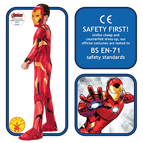 Rubies Disfraz oficial Marvel Iron Man, talla L- 9-10 años 702024-L