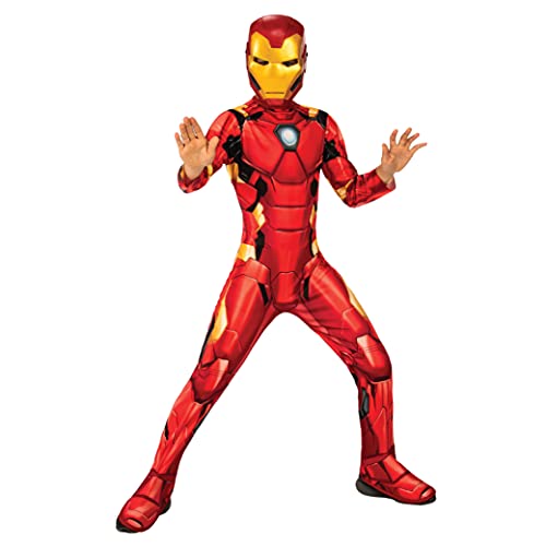 Rubies Disfraz oficial Marvel Iron Man, talla L- 9-10 años 702024-L