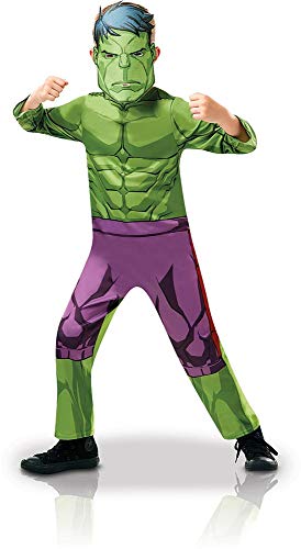 Rubies Marvel Avengers Hulk - Disfraz infantil clásico, Color verde, M (640838M)