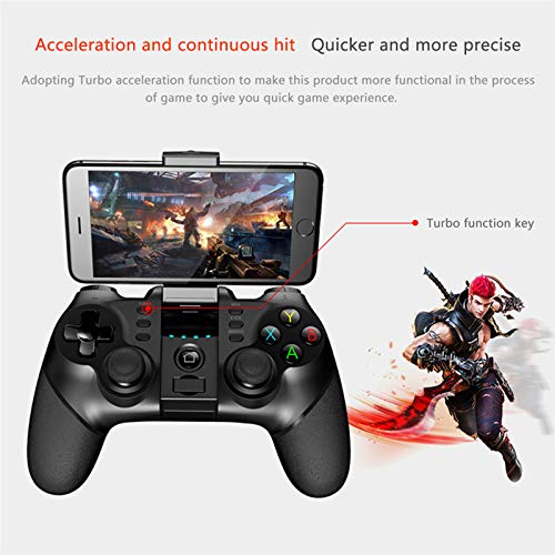 RUIHUA Controlador de Juegos móviles, Bluetooth Wreless Game Manija Joystick, 360 ° Controlador de gamepads de Alta sensibilidad para computadora Android iOS PC