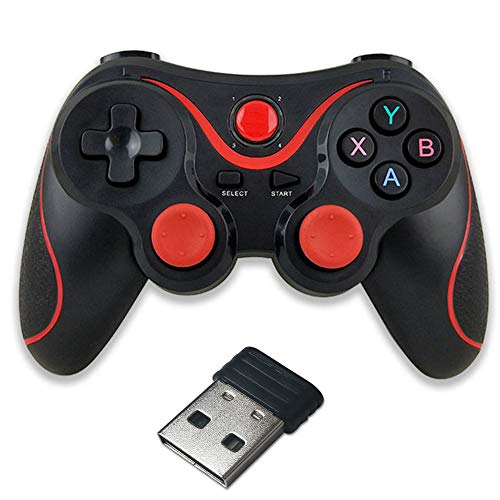 RUIHUA Portátil Bluetooth Wireless Gamepad Game Controller Joystick con Receptor para Android iOS Teléfonos móviles PC Game Manija