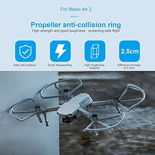 RUIZHI 2 en 1 Protector de Hélice con Extensiones Plegables de Aterrizaje para dji Mavic Air 2 / Air 2S Drone Accesorio