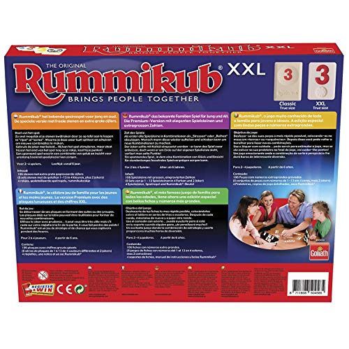 Rummikub-En Español XXL-Fichas Extra Grandes (Goliath 50458)