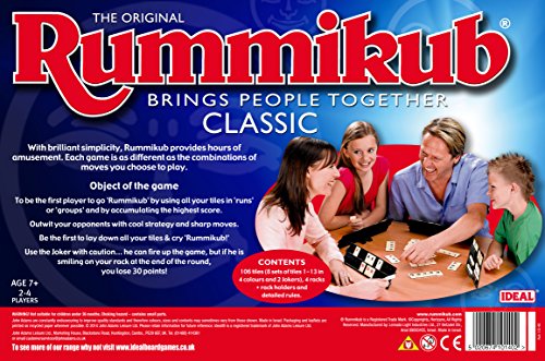 RUMMIKUB - Juego de mesa, de 2 a 4 jugadores (10140) (importado)