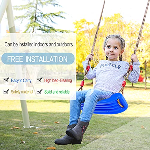 RUNPRISM Exterior Columpio Jardin, Columpios Infantiles, Juego de Asiento de Antideslizante Columpio para Niños, Columpio Ajustable en Altura