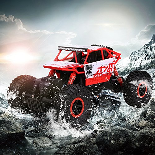 S-idee HB-P1801 4WD Rock Crawler - Coche Todoterreno teledirigido (Escala 1:18), Color Rojo