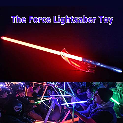 Sable de luz de Star Wars, Sable Luminoso LED de 11 Colores, Espada de Metal FX Recargable para niños