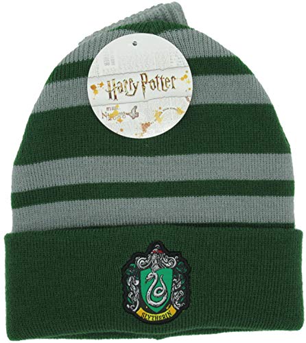 Sabor Harry Potter Gorro y Guantes Completos Tamaño Adulto Casa de Slytherin Original 100% Oficial Draco Malfoy Escuela de Magia Hogwarts