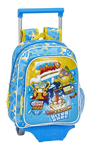 Safta 611976020 Mochila Pequeña Ruedas, Carro, Trolley Superzings, Infantil