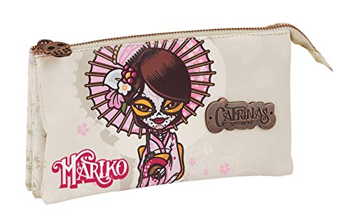 Safta 812163M744 Portatodo Triple de Catrinas Mariko, 220x30x120mm