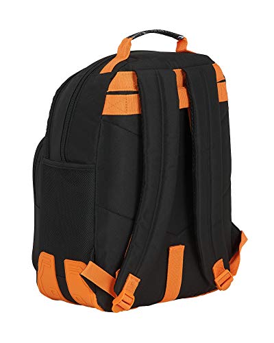 Safta M773, Mochila Unisex niños, Gris/Naranja, 320x150x420 mm