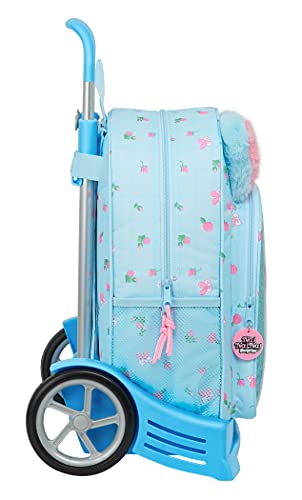 Safta Mochila 180 Espalda Ergonómica con Carro Evolution de Nanana, 330x140x420 mm, Azul Claro