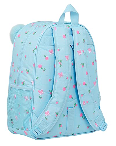 Safta Mochila Escolar Niños de Nanana, 330x140x420 mm, Azul Claro