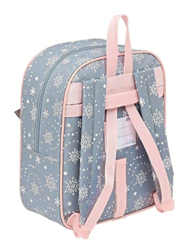 Safta Mochila Infantil de Frozen II Magical Seasons, 220x100x270 mm, Gris Azulado/Rosa Claro (M232)