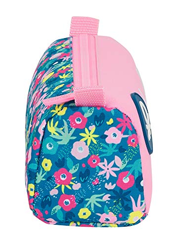 safta Portatodo con cremallera y compartimiento de Benetton Blooming, 210x70x80mm, rosa/multicolor, M