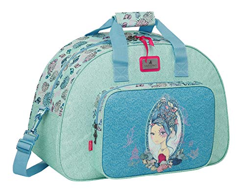 Safta Santoro Bolsa de Deporte Mirabelle Marina, 480x210x330mm, azul/verde, M (M219)