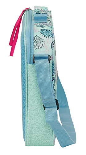 Safta Santoro Cartera Extraescolares Mirabelle Marina, 380x60x280mm, azul/verde, M (M385)