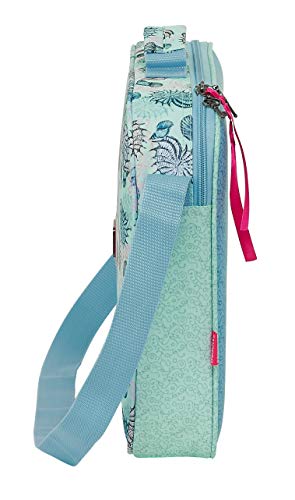 Safta Santoro Cartera Extraescolares Mirabelle Marina, 380x60x280mm, azul/verde, M (M385)