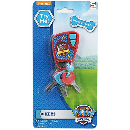 Sambro- Paw Patrol Llaves con Sonidos, Color Azul/Rojo (3053PWP)