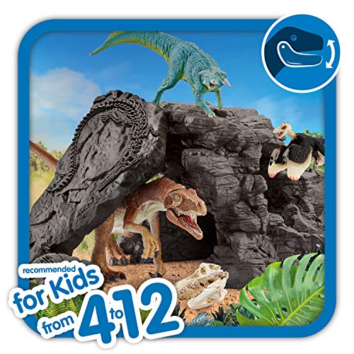 Schleich 41461 Juego de dinosaurios - dinoset con cueva, juguetes a partir de 4 años