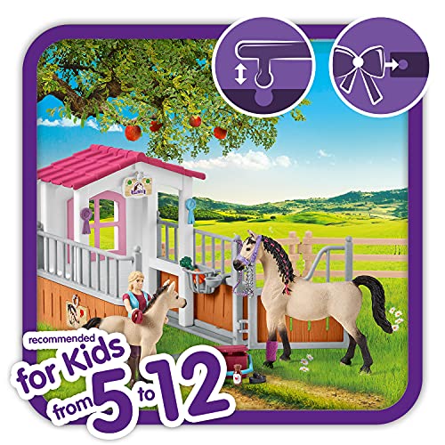 Schleich 42369 Horse Club play set - caja de caballos con los árabes y el novio, juguetes a partir de 5 años