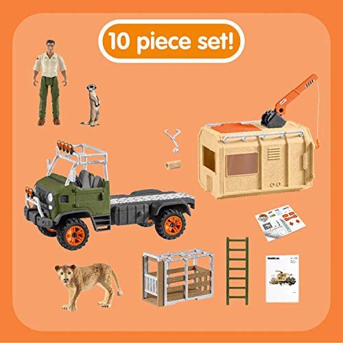 Schleich 42475 Wild Life Play Set - Camión de salvamento, juguetes a partir de 3 años