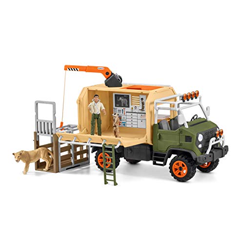 Schleich 42475 Wild Life Play Set - Camión de salvamento, juguetes a partir de 3 años