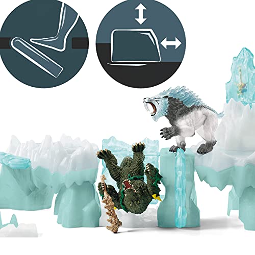 Schleich 42497 Eldrador Creatures play set - ataque a la fortaleza de hielo, juguetes a partir de 7 años