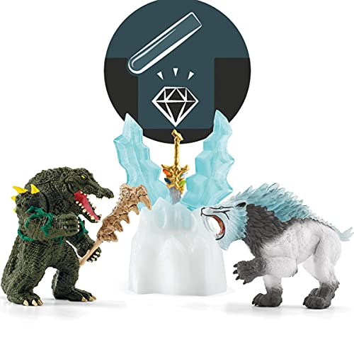 Schleich 42497 Eldrador Creatures play set - ataque a la fortaleza de hielo, juguetes a partir de 7 años