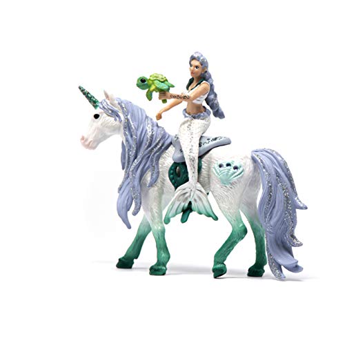 Schleich 42509 bayala play set - sirena en el mar unicornio, juguetes a partir de 5 años