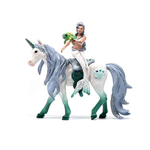 Schleich 42509 bayala play set - sirena en el mar unicornio, juguetes a partir de 5 años