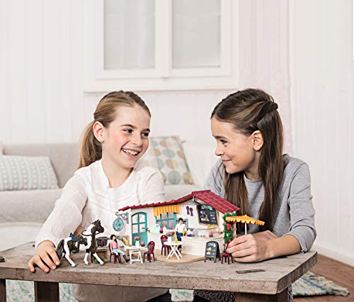 Schleich 42519 Horse Club play set - cafeteria para jinetes, juguetes a partir de 5 años