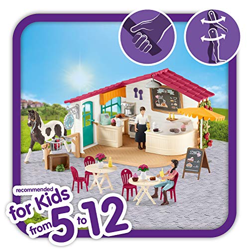 Schleich 42519 Horse Club play set - cafeteria para jinetes, juguetes a partir de 5 años