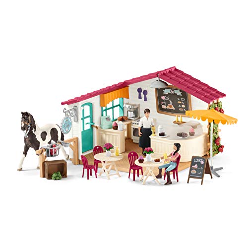 Schleich 42519 Horse Club play set - cafeteria para jinetes, juguetes a partir de 5 años