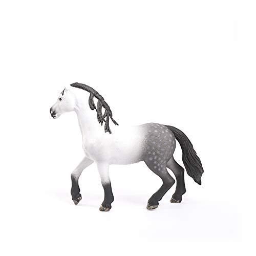 Schleich- Figura de Caballo, Semental Andaluz, Color Blanco, 11,5cm