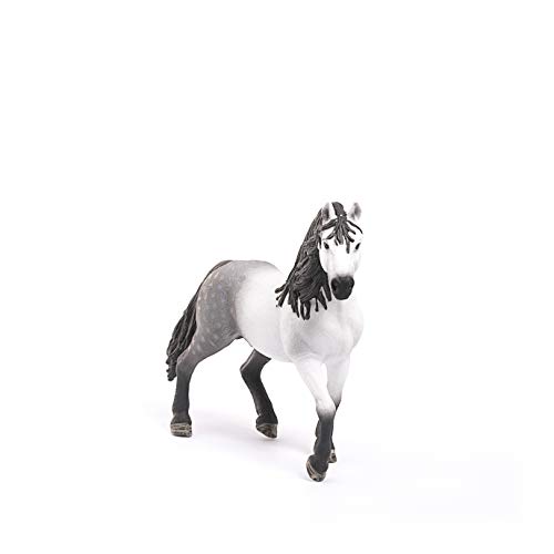 Schleich- Figura de Caballo, Semental Andaluz, Color Blanco, 11,5cm