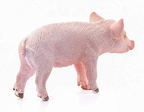 Schleich- Figura de Lechón de pie, Colección Farm World, Color Marron, 5.7 cm (13783)